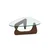 Hanah Home klub sto Asimetrik, 90 cm, orah