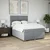 Vidaxl Box spring postelja z vzmetnico svetlo siva 140x200 cm blago