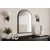 HANAH HOME Ogledalo Brilya Black