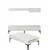 Hanah Home Set TV komoda i klub sto Lyon 3, 4 komada, Krem