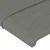 Vidaxl Vzglavje postelje temno sivo 90x5x118/128 cm blago