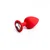 Anal butt plug Red