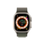 Apple Watch Ultra (GPS + Cellular) 49mm Titanium Case with Green Alpine Loop - Small - Titanium