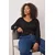 Trendyol Curve Ženska bluza Tbbaw26Af00025, Crna