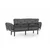 Atelier del Sofa Trosed na razvlačenje Nitta 185x85x70cm Sivi