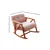 Atelier del Sofa Fotelja Nini Sallanan 85x67x75cm Roze