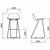 Dizajnerske polubarske stolice — by CLAUS B. • 2 kom.