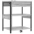 vidaXL Nočne omarice 2 pcs Siva sonoma 41 x 31 x 51 cm Konstruiran les