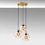 Opviq Luster Benek-20-14333, 44x44x120, IP20, Zlatno-roze boje