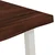 vidaXL 140 x 80 x 75 cm Masiven les akacije Temno rjava in bela