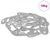 Vješalica s rupom 3673 pcs Srebrno 45 x 16 x 3.5 mm Željezo
