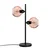 Opviq Stona lampa Benek-15-14553, 36x18x58 cm, IP20, Crna-roze
