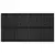 Zidno uzglavlje crni 204x3x110 cm od masivne borovine