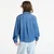 Srajca Calvin Klein Jeans Cropped Ls Shirt Blue XXS
