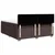 Vidaxl Box spring postelja z vzmetnico temno rjav 200x200 cm blago