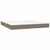 Vidaxl Box spring postelja z vzmetnico taupe 160x200 cm blago
