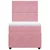 Vidaxl Box spring postelja z vzmetnico roza 90x200 cm žamet