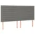 Vidaxl Box spring postelja z vzmetnico temno siva 160x200 cm blago