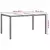 Stol za vrt Bijelo 150 x 90 x 75 cm poliratan