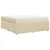 Vidaxl Box spring postelja z vzmetnico krem 180x200 cm blago