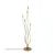 Opviq Podna lampa Bonibon-13237, 35 x 35 x 155 cm, 5 x E14, Zlatne boje