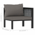 Modularna kutna sofa od poliratana s lijevim naslonom antracit