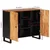 Komoda s 2 vrata 90 x 33 x 75 cm od masivnog drva bagrema