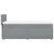 Vidaxl Box spring postelja z vzmetnico svetlo siva 80x200 cm blago