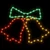 Figura božićnih zvona sa 72 LED žarulje 50 x 56 cm