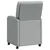 Blagovačke stolice s kotačima 2 pcs Svjetlosiva 57 x 67 x 95 cm