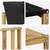 Set vanjskih sofa s jastukom 11 pcs Bijela i crna