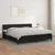 Vidaxl Box spring postelja z vzmetnico črna 200x200 cm umetno usnje