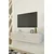 Hanah Home komoda Didema, 120 cm, bela / travertin