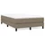 Vidaxl Box spring postelja z vzmetnico taupe 120x190 cm blago