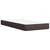 Vidaxl Box spring postelja z vzmetnico temno rjava 100x200 cm blago
