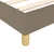 Vidaxl Box spring postelja z vzmetnico taupe 120x200 cm blago