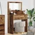 Vidaxl Toaletne mize za spalnice Star les 80 x 39,6 x 135 cm