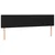 LED posteljno vzglavje črno 180x5x78/88 cm blago