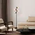 Opviq Podna lampa Benek-20-15-14513, 35x35x165 cm, IP20, Crno-roze
