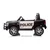 Licencirani auto na akumulator RAM 3500 Police - dvosjed - crni