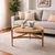 Hanah Home klub sto Ren 100, 100 cm, hrast