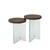 Hanah Home Set klub stolova Serenity 2, 2 komada, Smeđi