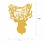 WALLXPERT Zidna dekoracija XMASGOLD 026