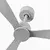 FARO 33762WT - Plafonski ventilator AMELIA L siva, prečnik 132 cm WT + daljinski upravljač