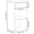 Vidaxl vidaXL Nočne omarice s predalom, 2 kosa, bele, 35x34x66,5 cm
