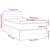 vidaXL Box spring postelja z vzmetnico LED črna 90x190 cm žamet