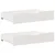 Ladice ispod kreveta 2 kom bijele 85x55x17 cm od borovine