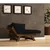 Hanah Home Baštenska sofa sa jednim sedištem i jastukom, Orah i crna