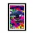 Plakat s paspartujem človeško oko v pop art stilu - 60x90 black