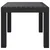 Vidaxl Vrtna miza antracitna 59x47x40 cm PP